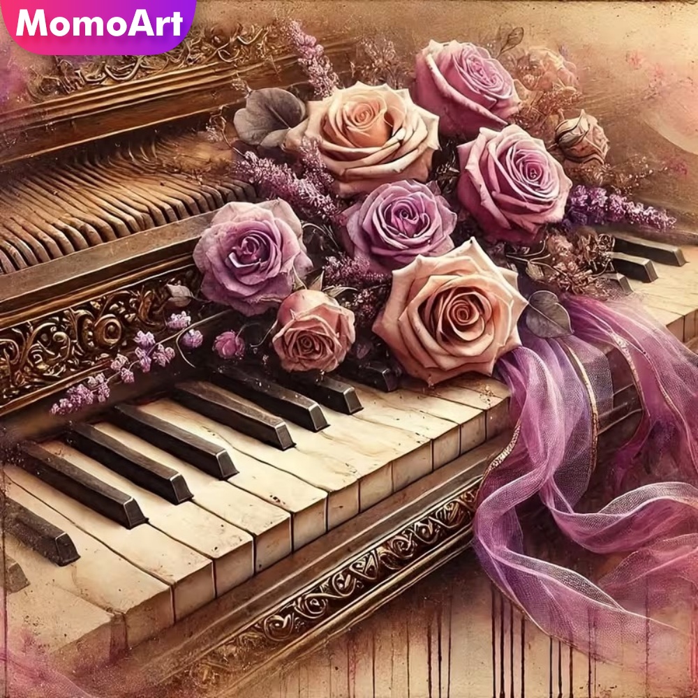 Musical Instrument Tabla - Momoart New Arrival Diamond Embroidery Piano
