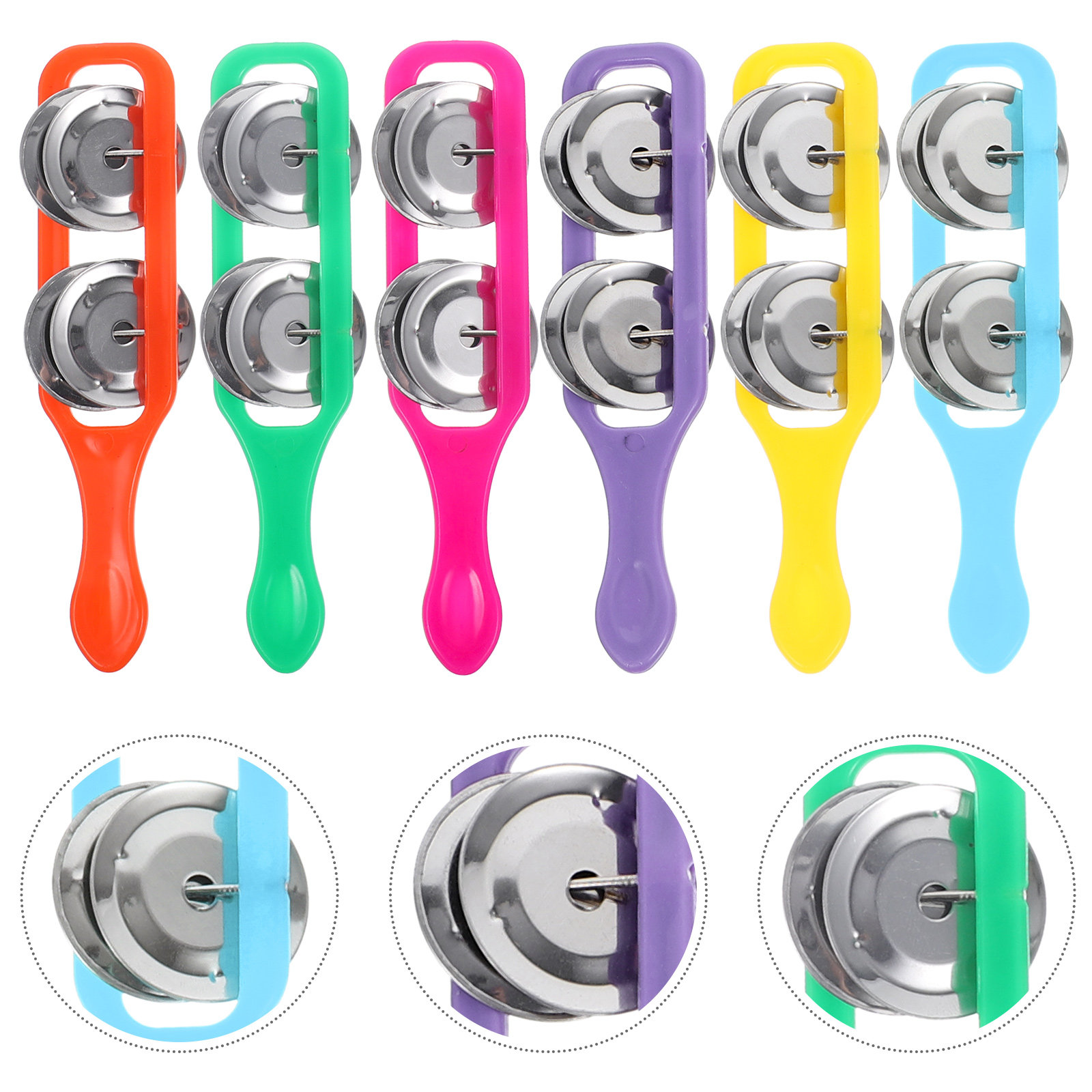 Musical Instrument You Shake - 18Pcs Handbell Colorful Percussion Musical Instrument