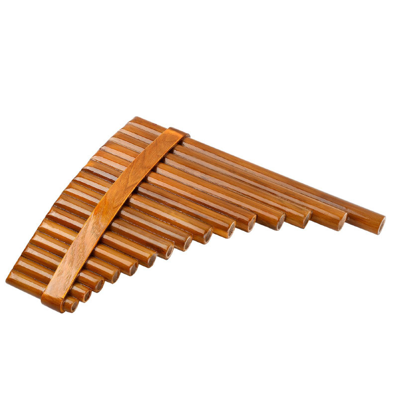 Shakuhachi Bamboo Flute - 15-Tube G Key Pan Flute Left/right