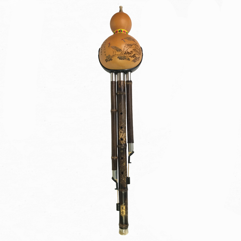 Shakuhachi Bamboo Flute - Hulusi Bass Black Bamboo Gourd Flute