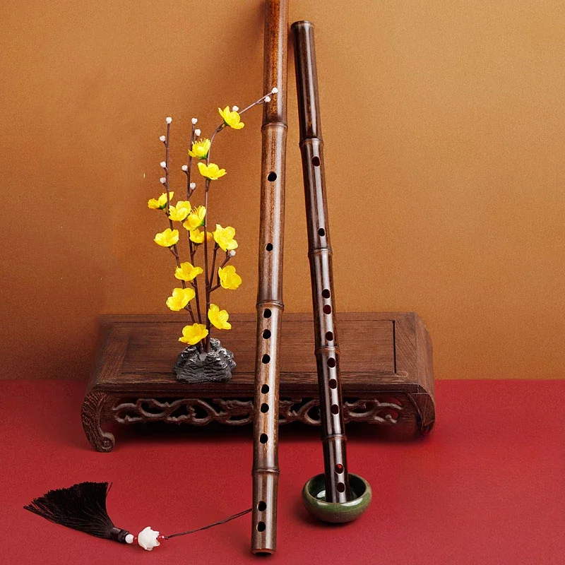Shakuhachi Bamboo Flute - Purple Bamboo Flute Instrument Adults Professional