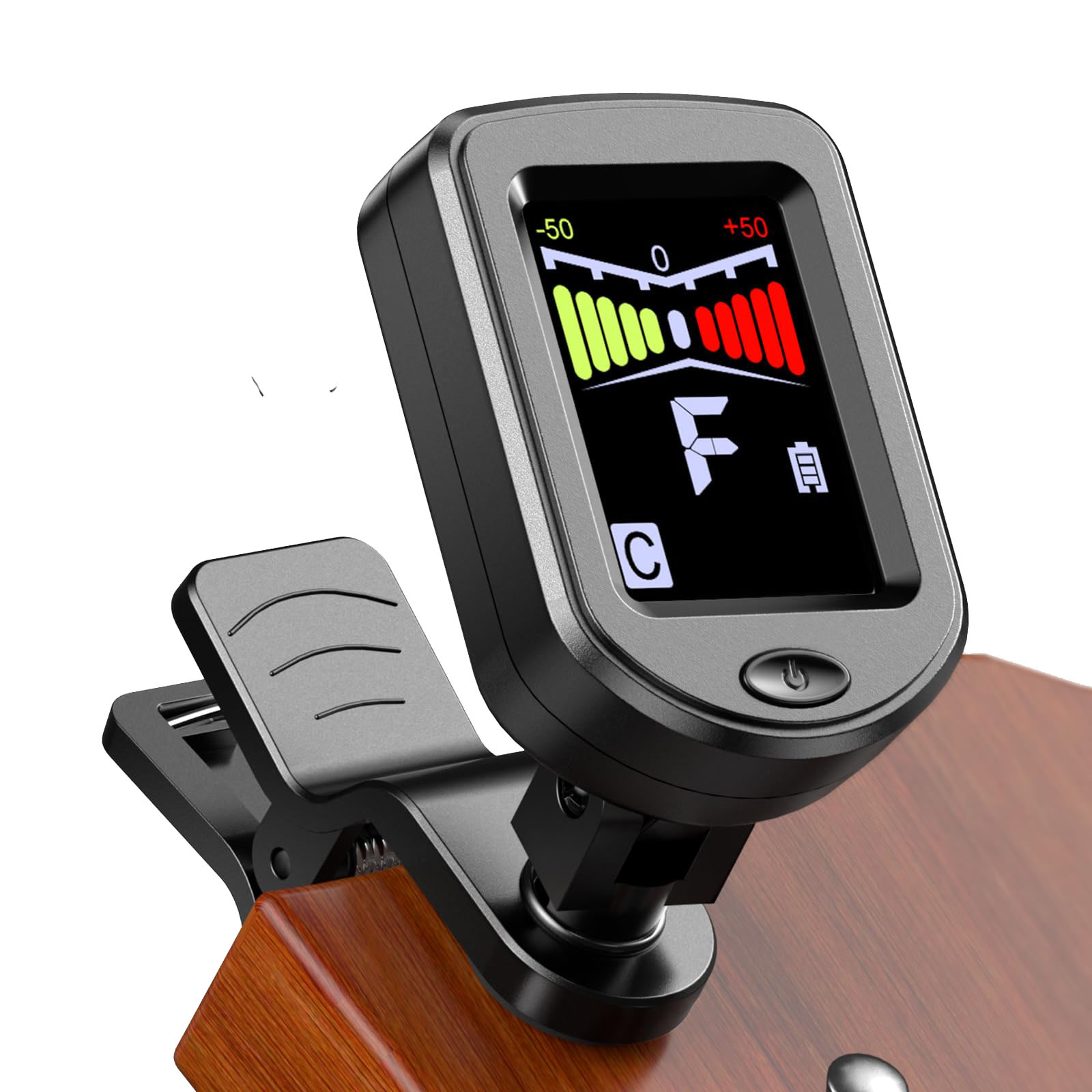 Musical Instrument Note - Clip-On Guitar Tuner with Regular/Color Screen