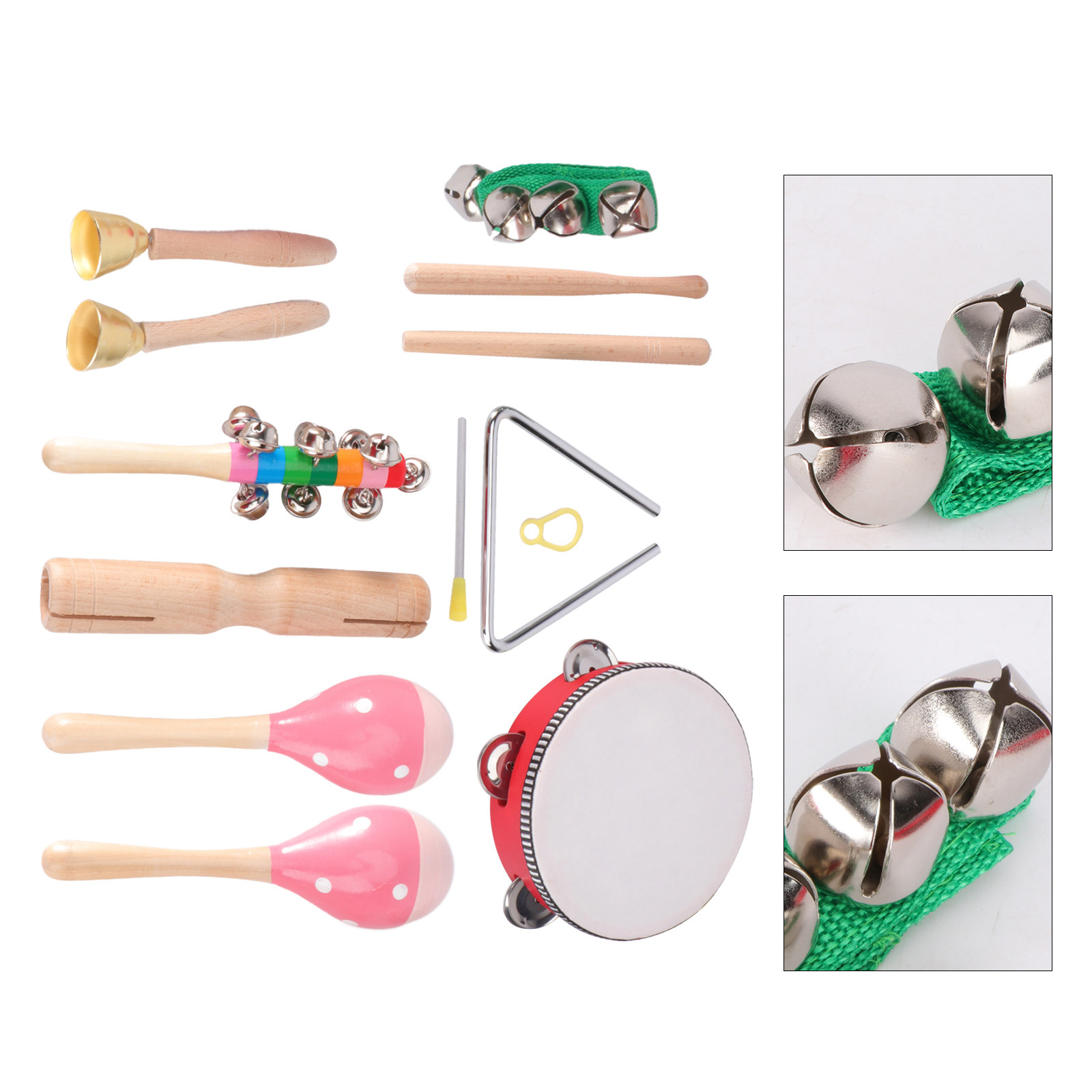 Musical Instrument You Shake - 1Set Early Education Tambourine Rattle Maracas
