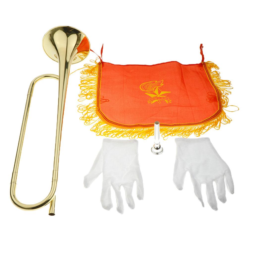 Kids Trumpet Brass Golden Bugl - Musical Instrument Long review and price