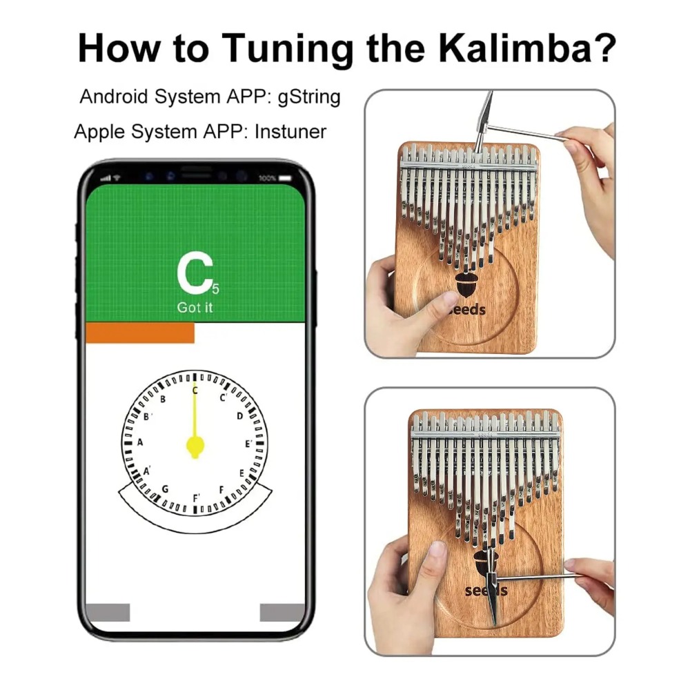 Seeds Chromatic Kalimba 41 Key - Musical Instrument Tabla review and price