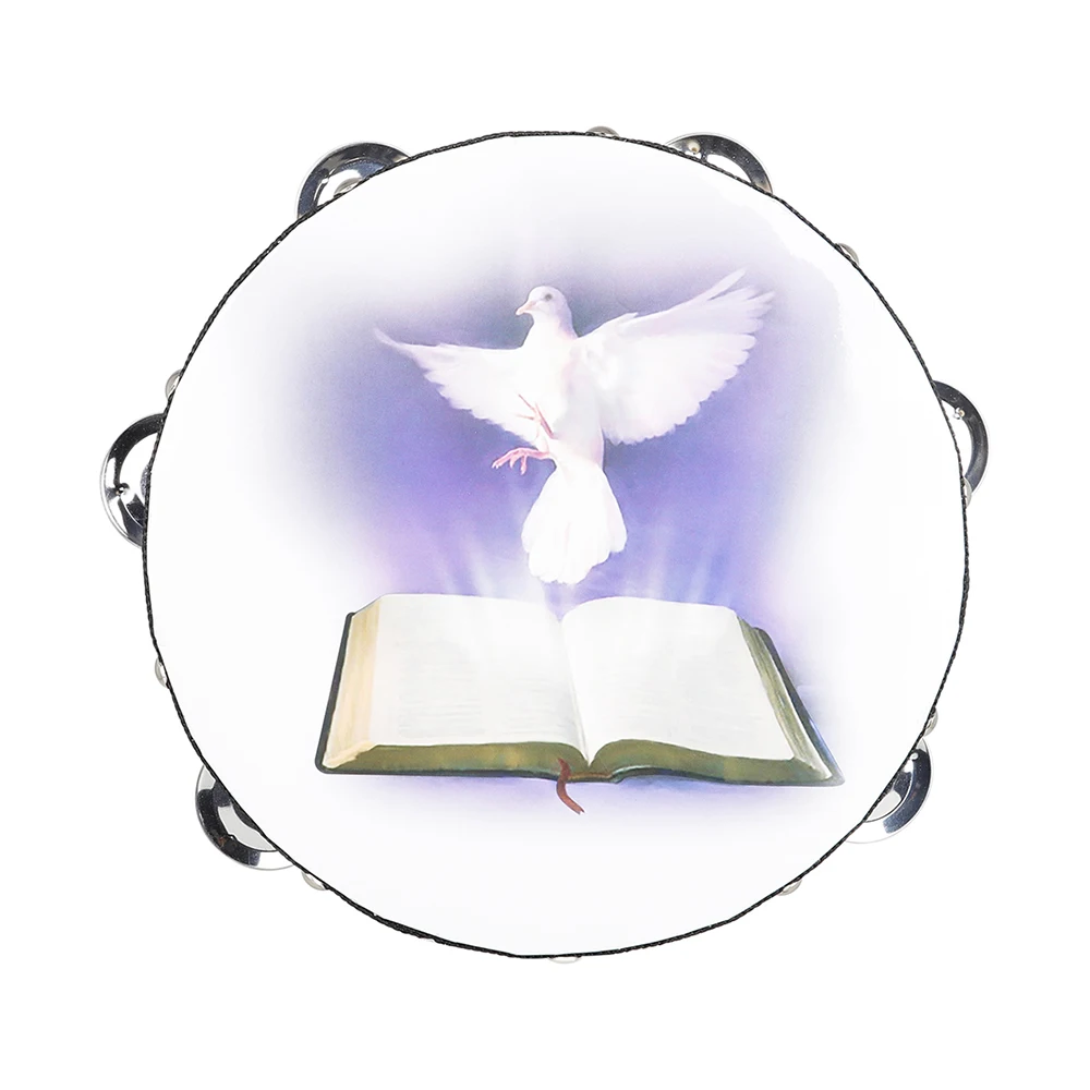 8 Inch Tambourine Peace Pigeon - Musical Instruments Game review and price