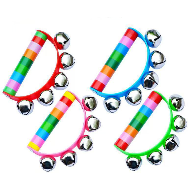Rainbow Hand Jingle Bells Wood - Musical Instrument You Shake review and price