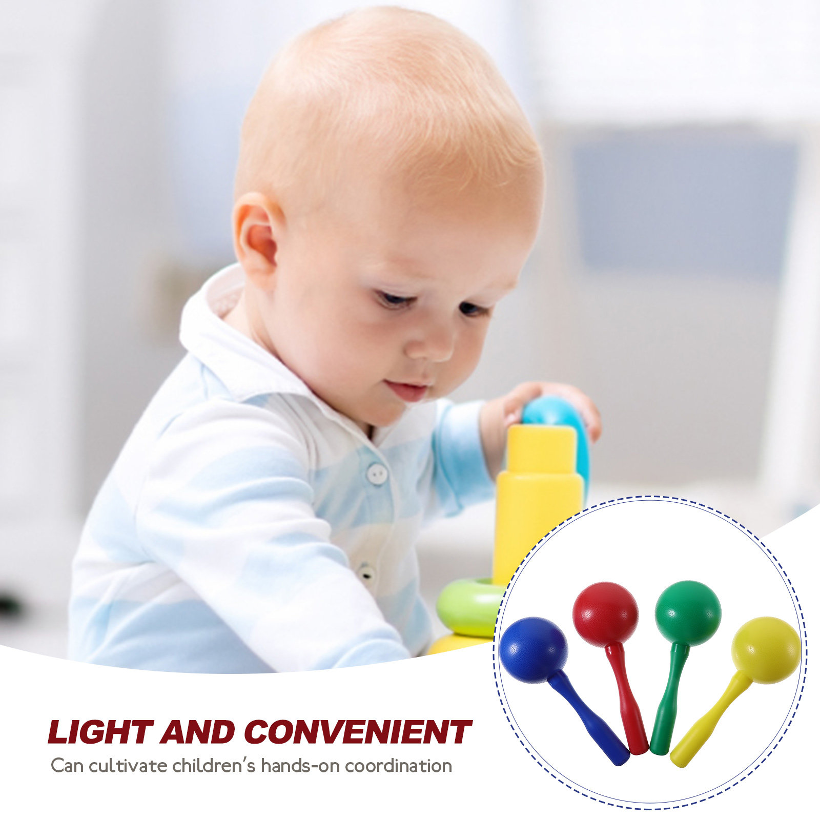 8Pcs Shaking Maracas Musical E - Musical Instrument You Shake review and price