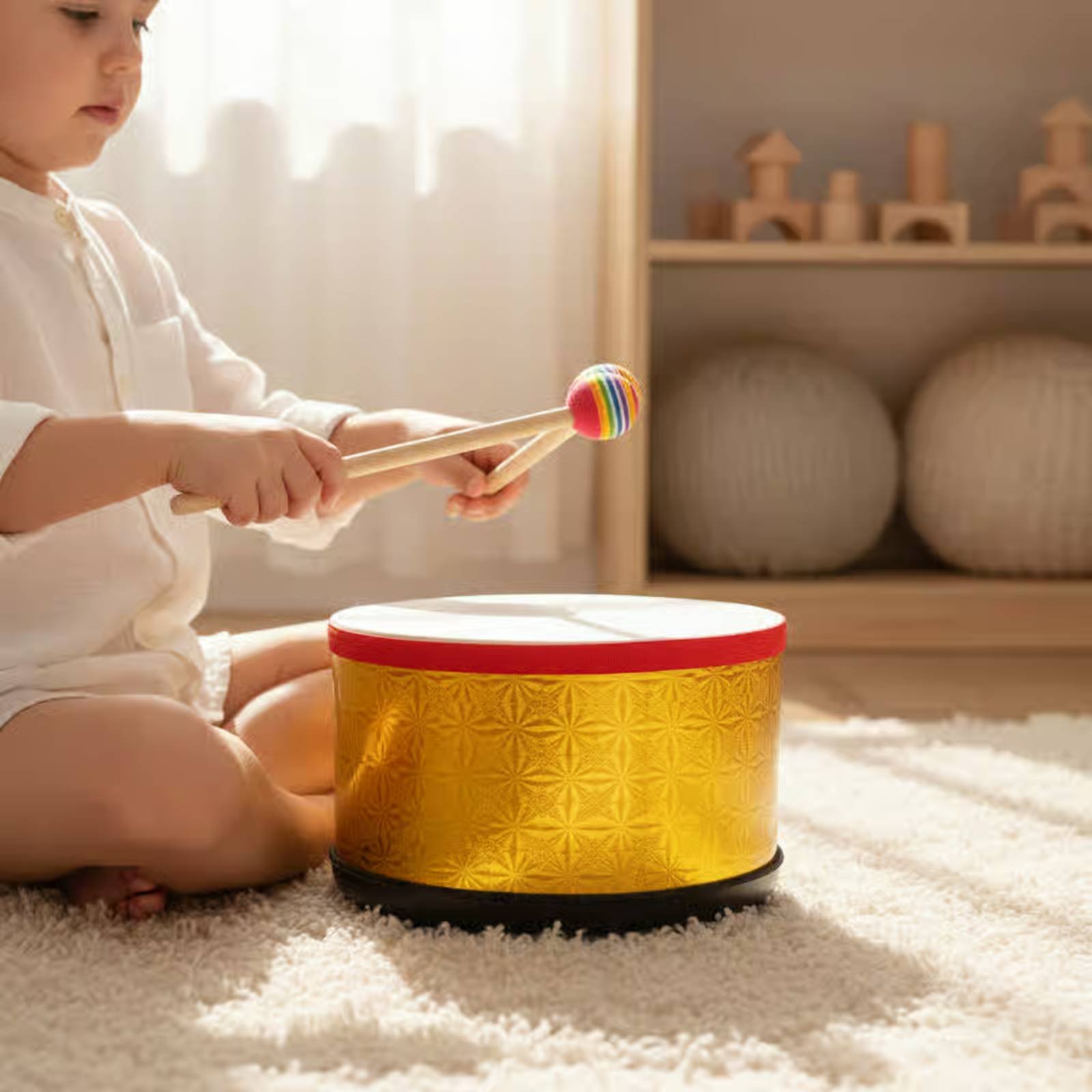 Rhythm Drum 10 Inch Hand Drum  - Musical Instrument Long review and price