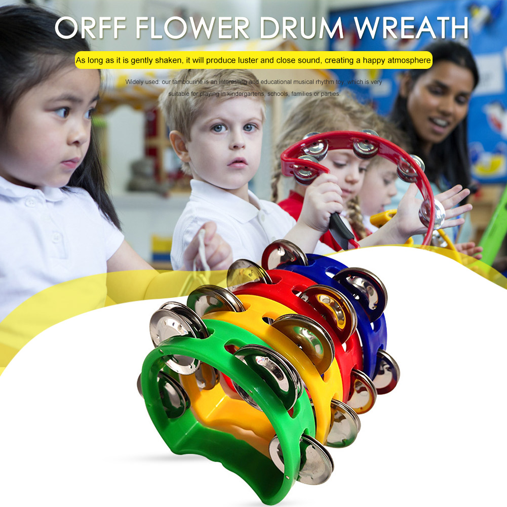 4pcs Tambourine Jingles Rattle - Musical Instruments Game review and price