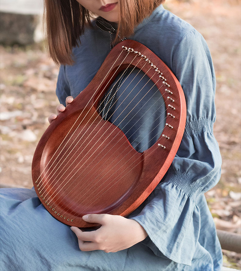 16 Strings Lyre Harp Mahogany  - Musical Instrument Harp review and price