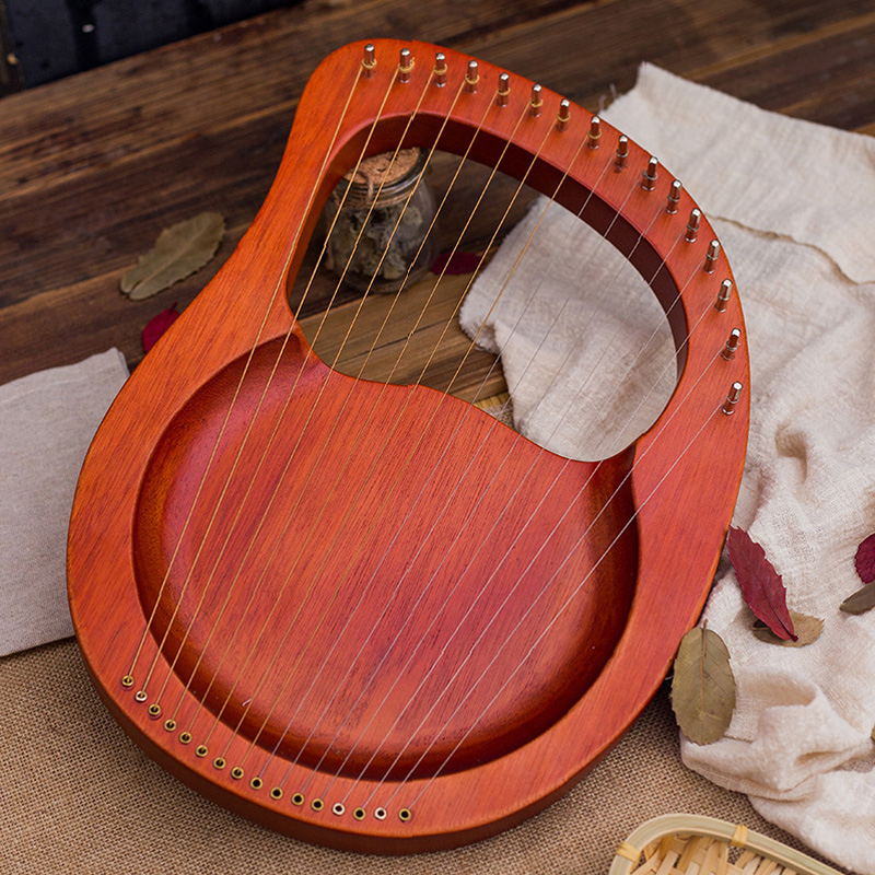 16 Strings Lyre Harp Mahogany  - Musical Instrument Harp review and price
