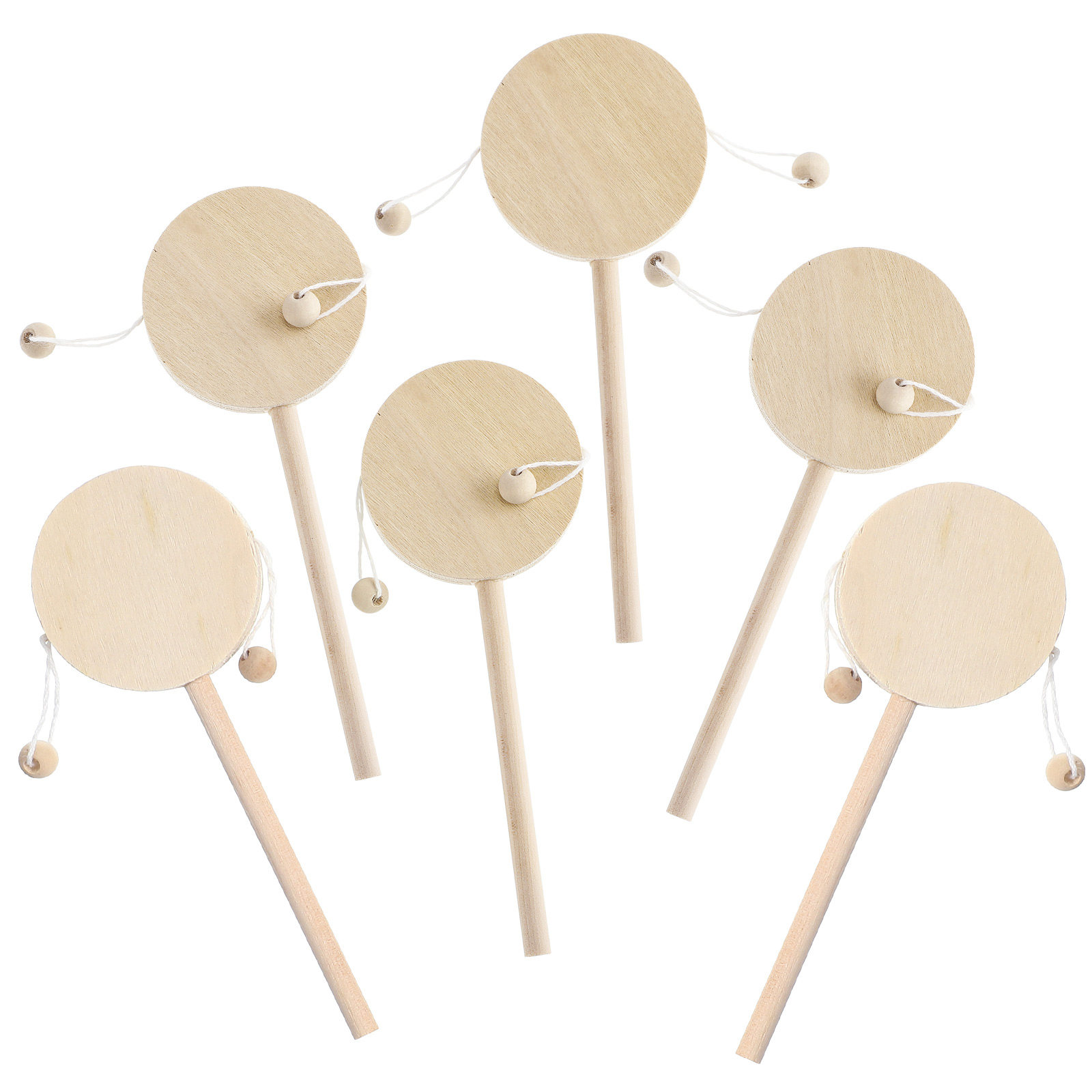 1Set Rattle Drum Wooden DIY Un - Musical Instrument You Shake review and price